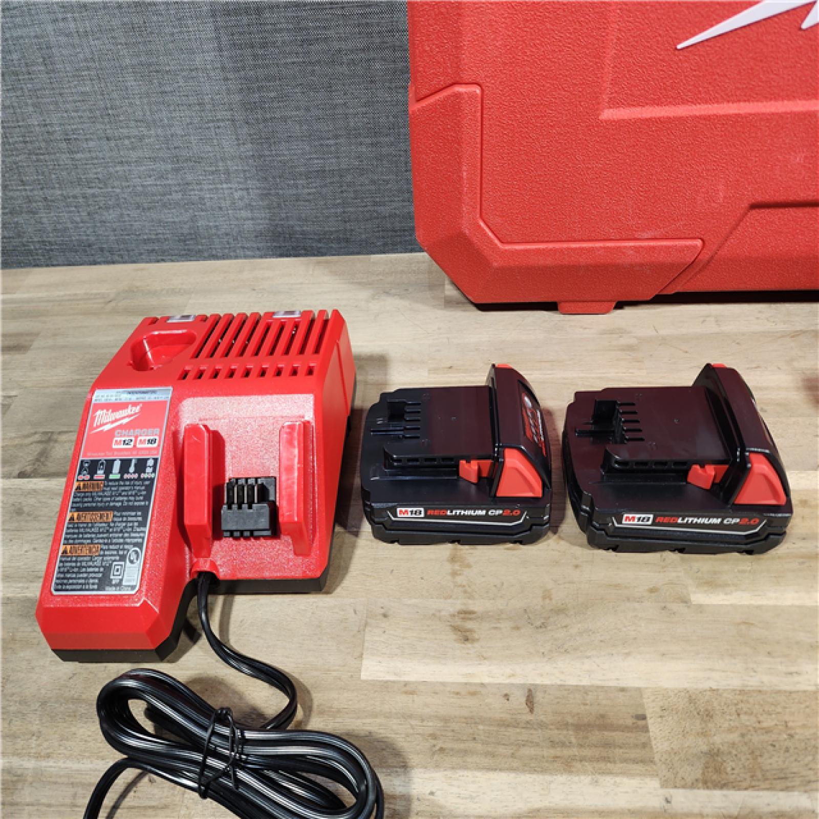 HOUSTON LOCATION - AS-IS (APPEARS LIKE NEW) Milwaukee-2674-22P M18 Short Throw Press Tool Kit W/ Viega PureFlow Jaws