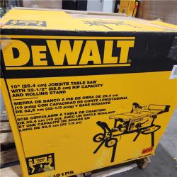 As-Is- DEWALT 10 in. 15 Amp 120V Site-Pro Compact Jobsite Table Saw