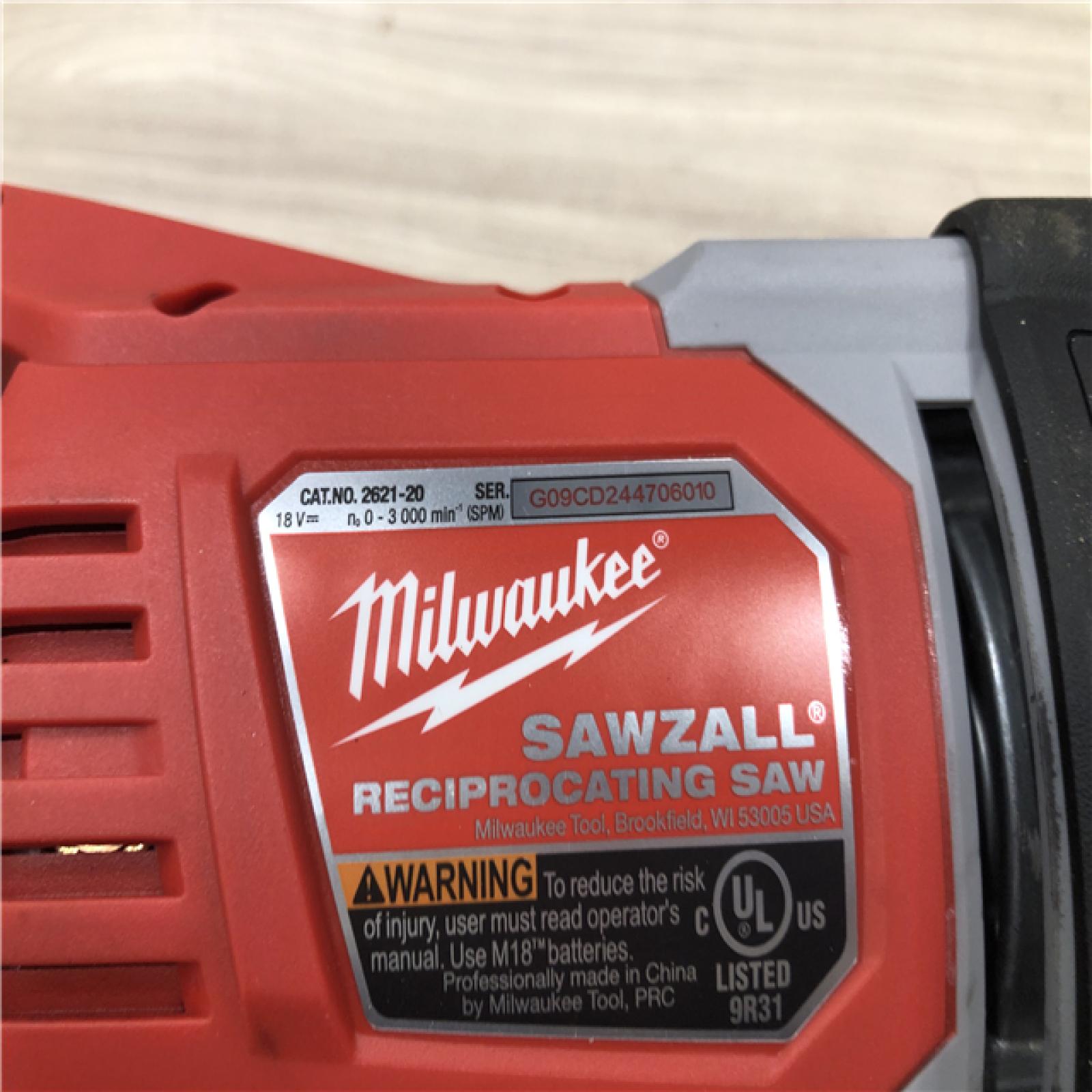 AS-IS Milwaukee 18V Lithium-Ion Cordless SAWZALL Reciprocating Saw (Tool-Only)