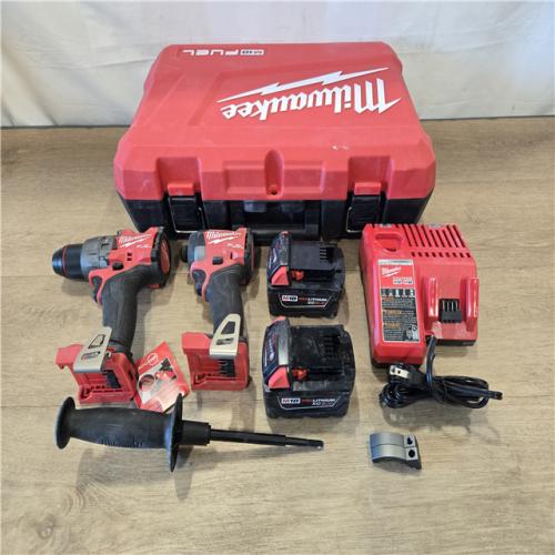 AS-IS Milwaukee FUEL 18V Cordless Hammer Drill and Impact Driver Combo Kit