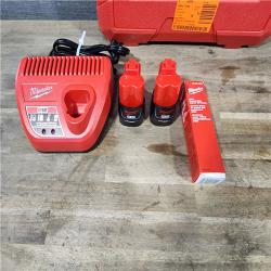 HOUSTON LOCATION - AS-IS Milwaukee M12 12-Volt Lithium-Ion Cordless PEX Expansion Tool Kit with (2) 1.5 Ah Batteries  (3) Expansion Heads and Hard Case