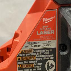 AS-IS Milwaukee 12-Volt Lithium-Ion Cordless Green 250 ft. 3-Plane Laser Level Kit