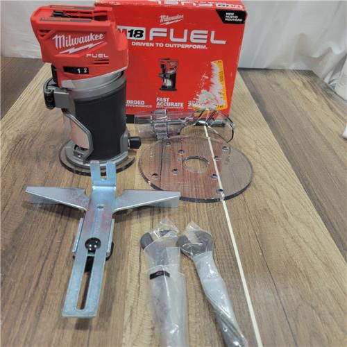 AS-IS Milwaukee 2723-20 M18 FUEL 18V Cordless Li-Ion Compact Router - Bare Tool
