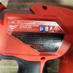 HOUSTON LOCATION - AS-IS MILWAUKEE FUEL 18-Volt Lithium-Ion Brushless Cordless 18-Gauge 1/4 in. Narrow Crown Stapler (Tool-Only)