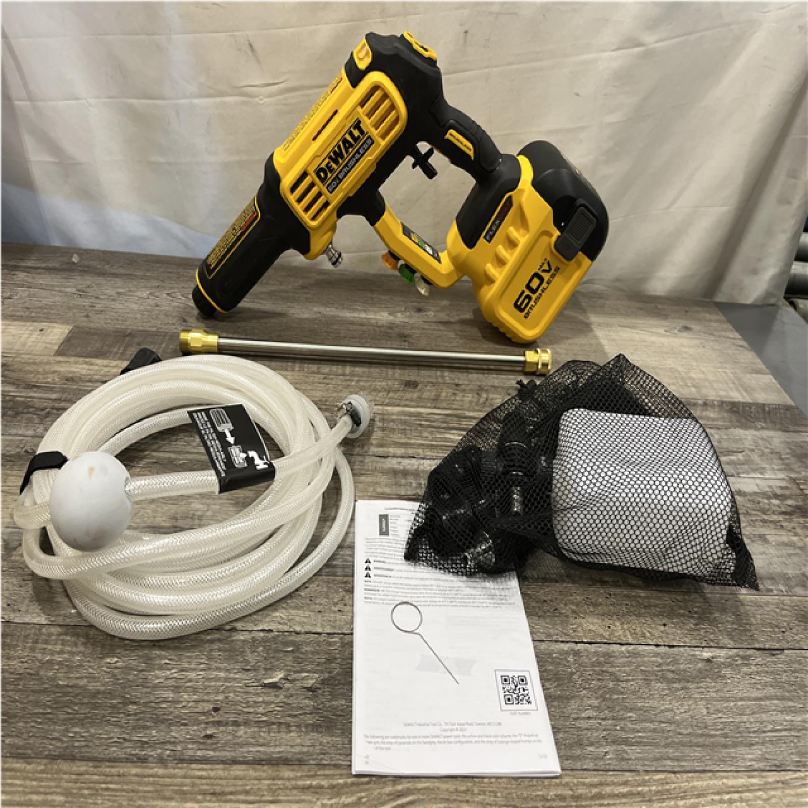 AS-IS DEWALT FLEXVOLT 60V MAX 1000 PSI 1.0 GPM Cold Water Cordless Power Cleaner (Tool Only)