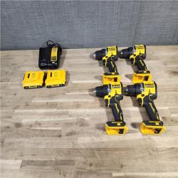 HOUSTON LOCATION - AS-IS DEWALT 4 TOOL COMBO KIT W/ (2) BATTERY & CHARGER