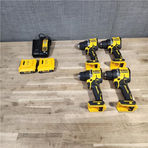 HOUSTON LOCATION - AS-IS DEWALT 4 TOOL COMBO KIT W/ (2) BATTERY & CHARGER