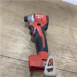 AS-IS Milwaukee 18V Lithium-Ion Compact Brushless Cordless 1/4 in. Impact Driver (Tool-Only)
