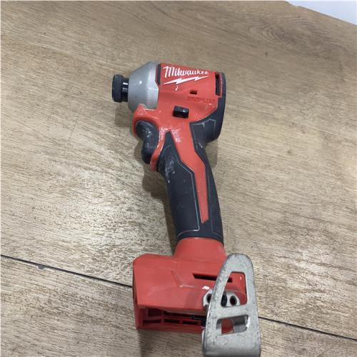 AS-IS Milwaukee 18V Lithium-Ion Compact Brushless Cordless 1/4 in. Impact Driver (Tool-Only)