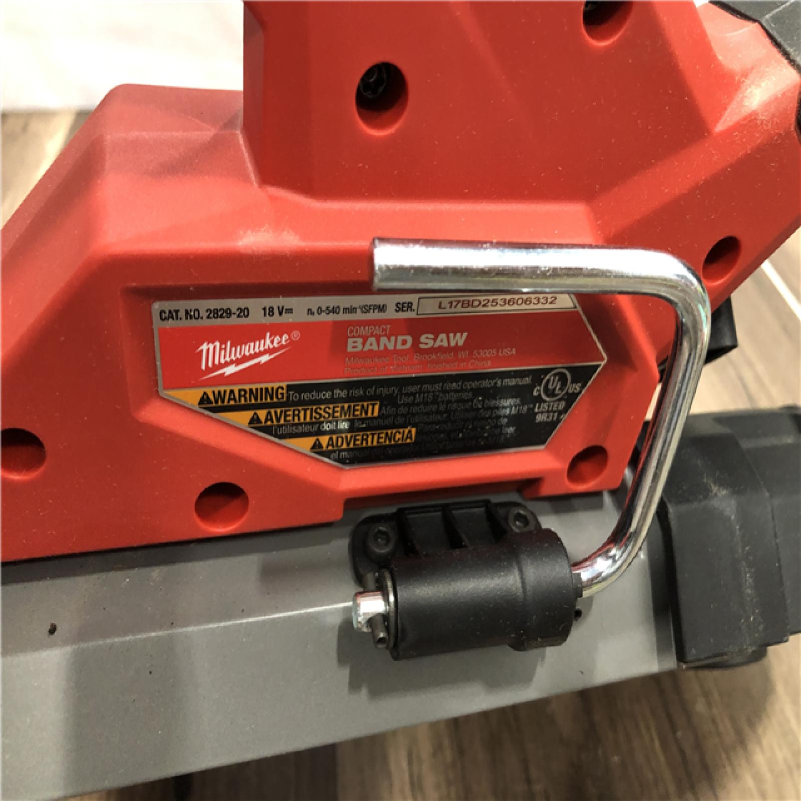 AS-IS Milwaukee FUEL 18V Lithium-Ion Brushless Cordless Compact Bandsaw (Tool-Only)