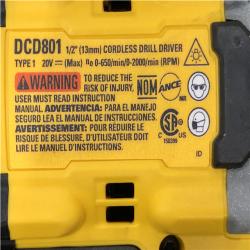 AS-IS DEWALT 20V XR Lithium-Ion Cordless Brushless 1/2 in. Drill/Driver Kit