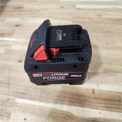 HOUSTON LOCATION - AS-IS Milwaukee 18V Lithium-Ion REDLITHIUM FORGE 8.0 Ah Battery Pack with 18V Dual Bay Simultaneous Super Charger