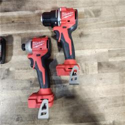 HOUSTON LOCATION - AS-IS M18 18V Lithium-Ion Brushless Cordless Compact Drill/Impact Combo Kit (2-Tool) W/(2) 2.0 Ah Batteries, Charger & Bag