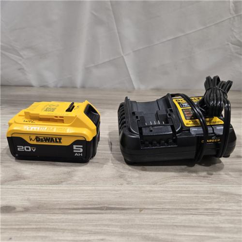 AS-IS DEWALT 20-Volt Maximum XR 5.0 Ah Battery Pack and Charger