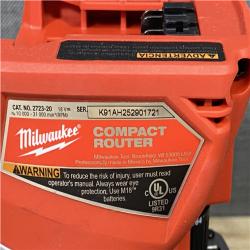 Houston Location AS-IS Milwaukee FUEL 18V Lithium-Ion Brushless Cordless Compact Router (Tool-Only)