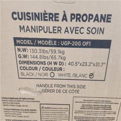 Phoenix NEW Unique 20 in. 2.4 cu. ft. Propane Gas Off-Grid Range with Battery Ignition Sealed Burners in White (SEALED)