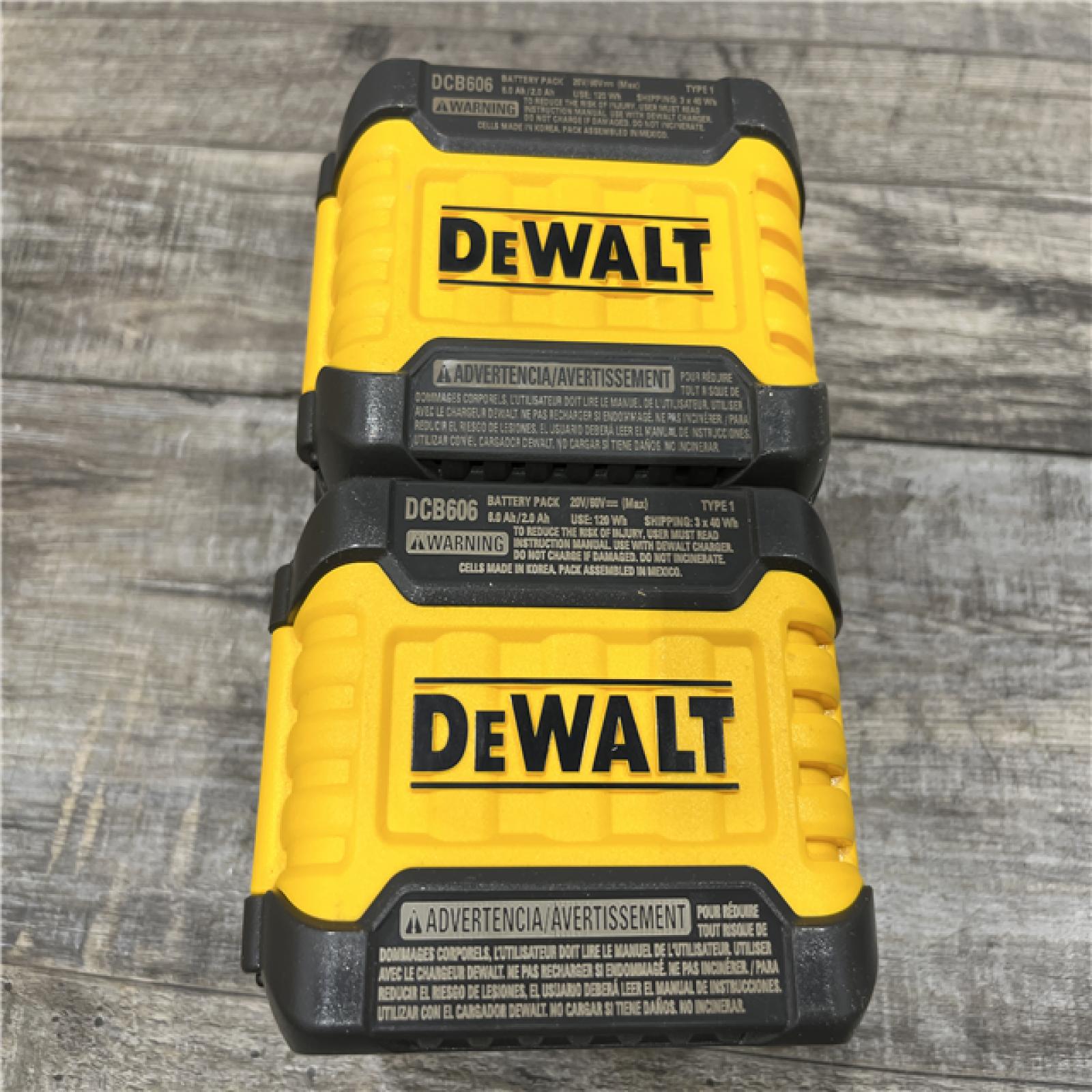 AS-IS DEWALT 20V MAX Lithium-Ion 5.0Ah Battery (2-Pack)