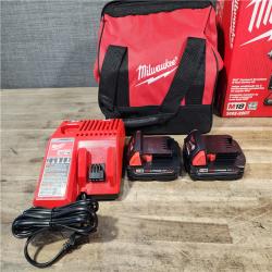 HOUSTON LOCATION - AS-IS Milwaukee M18 18V Lithium-Ion Brushless Cordless Compact Drill/Impact Combo Kit (2-Tool) W/(2) 2.0 Ah Batteries  Charger & Bag
