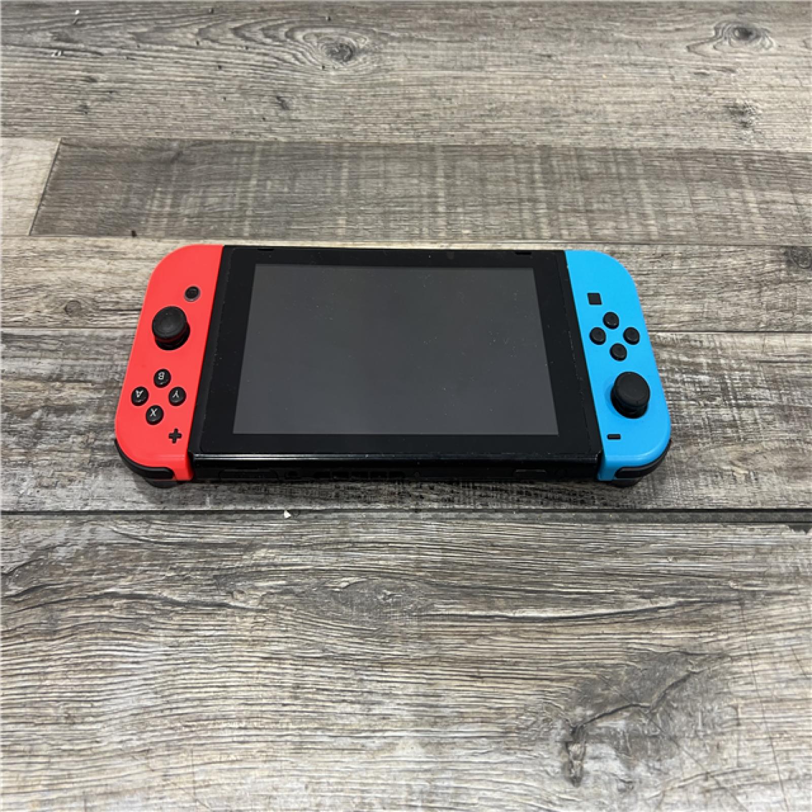 AS-IS Nintendo Switch with Neon Blue and Neon Red Joy-Con