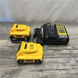 AS-IS DEWALT 20V MAX Lithium-Ion Battery Kit with 5.0Ah and 2.0Ah Battery and Charger