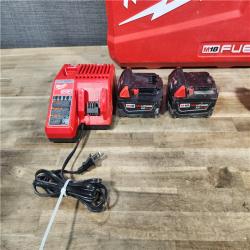 HOUSTON LOCATION - AS-IS MILWAUKEE M18 FUEL 18V Lithium-Ion Brushless Cordless Hammer Drill and Impact Driver Combo Kit (2-Tool) with 2 Batteries
