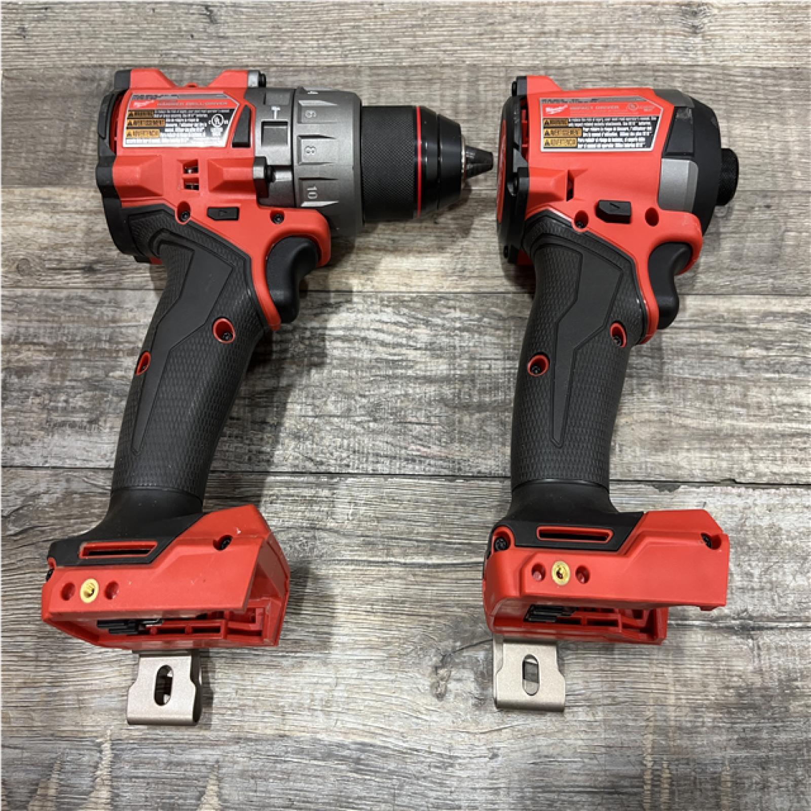 AS-IS Milwaukee FUEL 18V Lithium-Ion Brushless Cordless Hammer Drill and Impact Driver Combo Kit