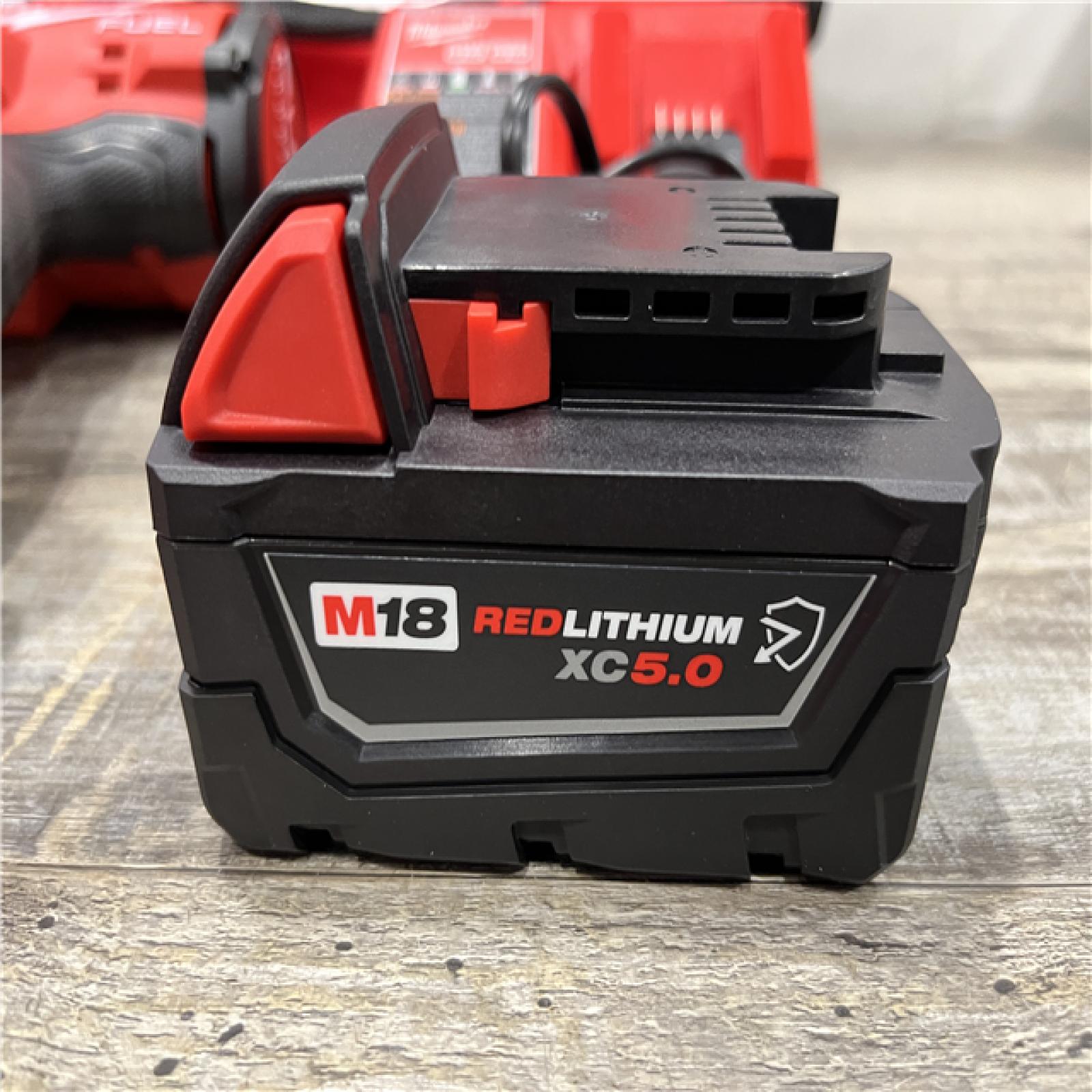 AS-IS Milwaukee FUEL 18V Lithium-Ion Brushless Cordless 1/2 in. Impact Wrench w/Friction Ring Kit