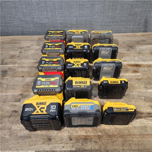 HOUSTON LOCATION - AS-IS DEWALT BATTERY PACK QTY - 15