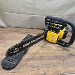 AS-IS DEWALT FLEXVOLT 60V MAX 16in. Brushless Cordless Battery Powered Chainsaw Kit with (1) FLEXVOLT 2 Ah Battery & Charger