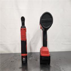 AS-IS- Milwaukee M12/M18 12/18V Lithium-Ion Cordless 3/8 in. Ratchet and 1/2 in.Combo Kit