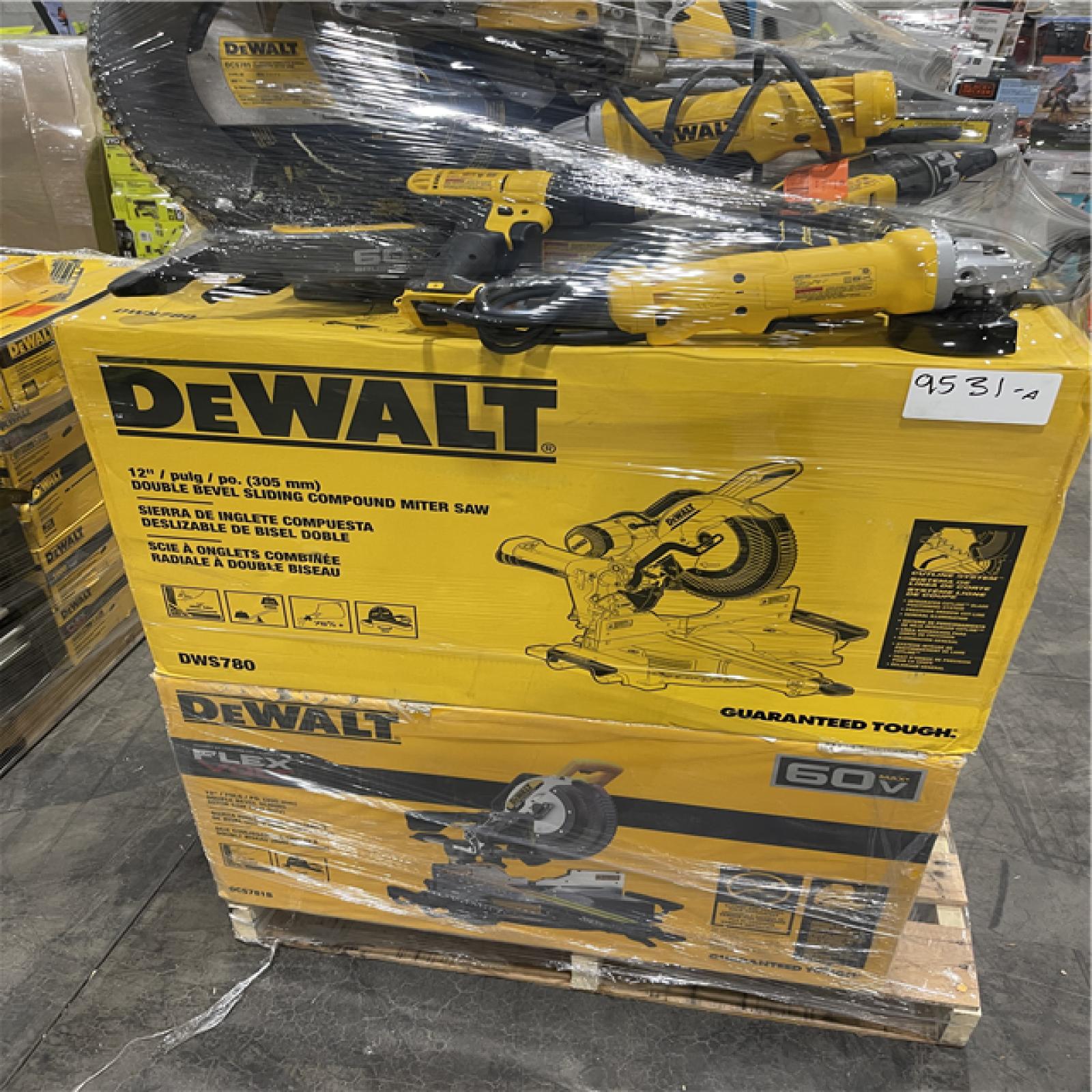 Pittston Location As-Is Power Tools Partial Truckload (13 pallets) 9781-A