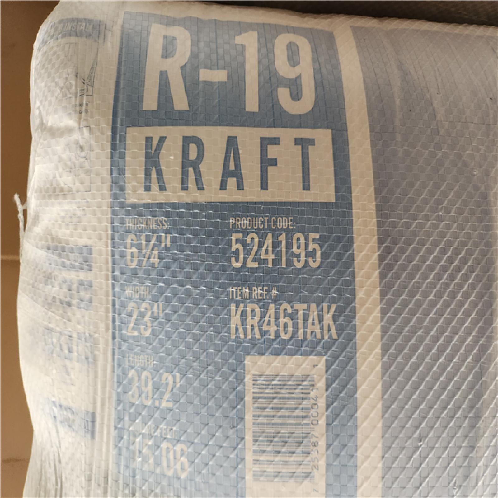 Phoenix Location NEW Knauf Insulation R-19 EcoRoll Kraft Faced Fiberglass Insulation Roll 23 in. x 39.2 ft. x 6-1/4 in. (180 SF/ 12-Bags)