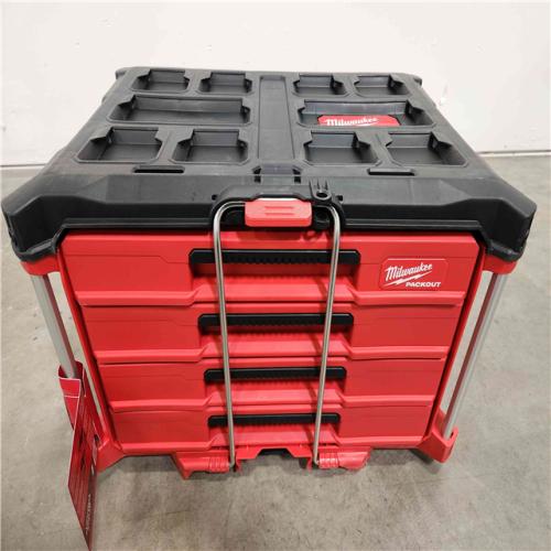 Phoenix Location NEW Milwaukee PACKOUT 22 in. Modular 4-Drawer Tool Box with Metal Reinforced Corners and 50 lbs. Capacity