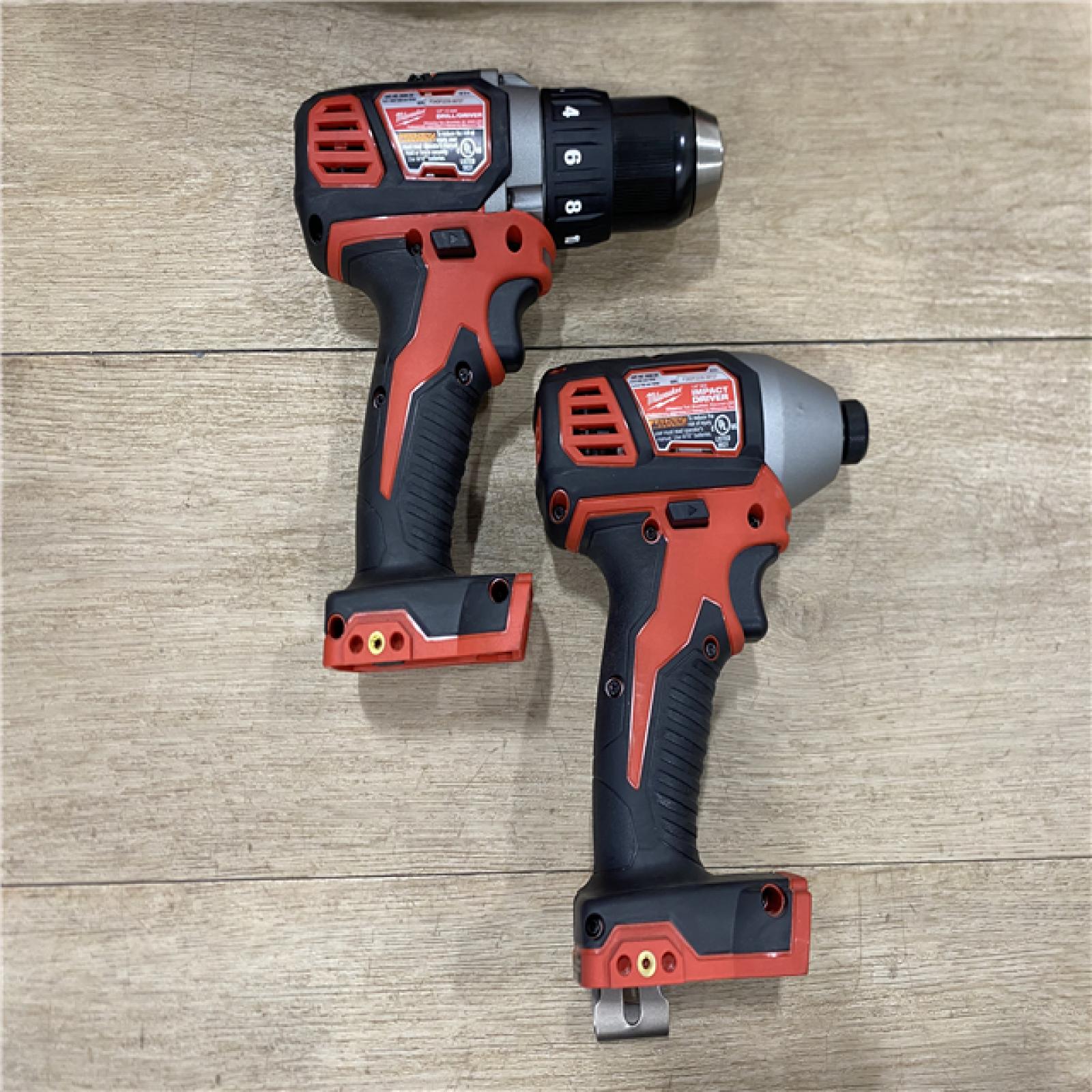 AS-IS Milwaukee 18V Lithium-Ion Cordless Drill Driver/Impact Driver Combo Kit