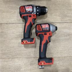 AS-IS Milwaukee 18V Lithium-Ion Cordless Drill Driver/Impact Driver Combo Kit
