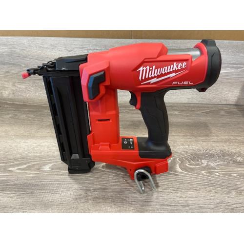 AS-IS Milwaukee FUEL 18-Volt Lithium-Ion Brushless Cordless Gen II 18-Gauge Brad Nailer (Tool-Only)