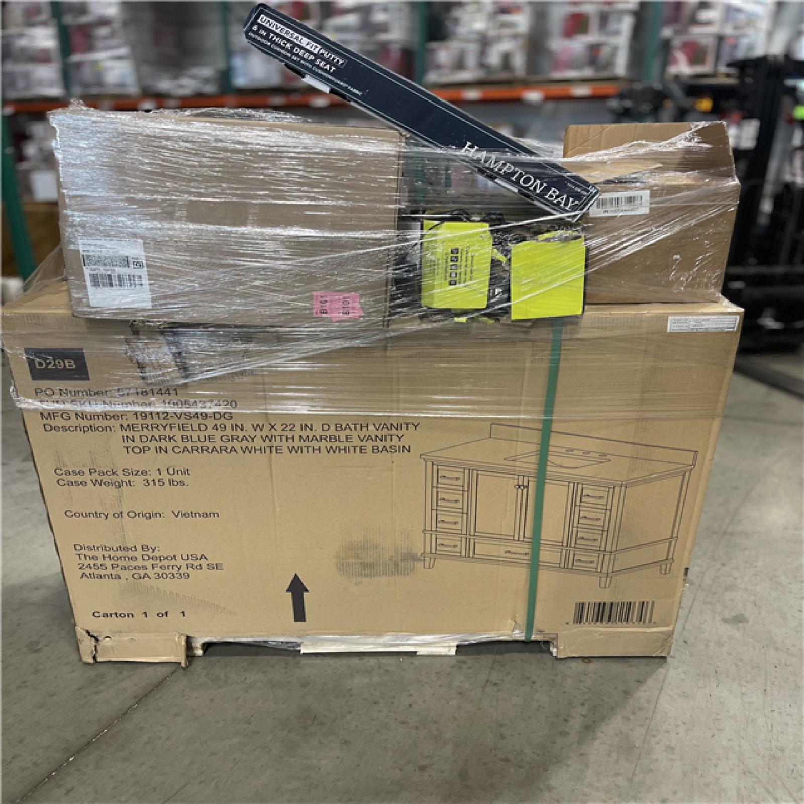 DALLAS LOCATION- AS-IS HOME IMPROVEMENT PALLET