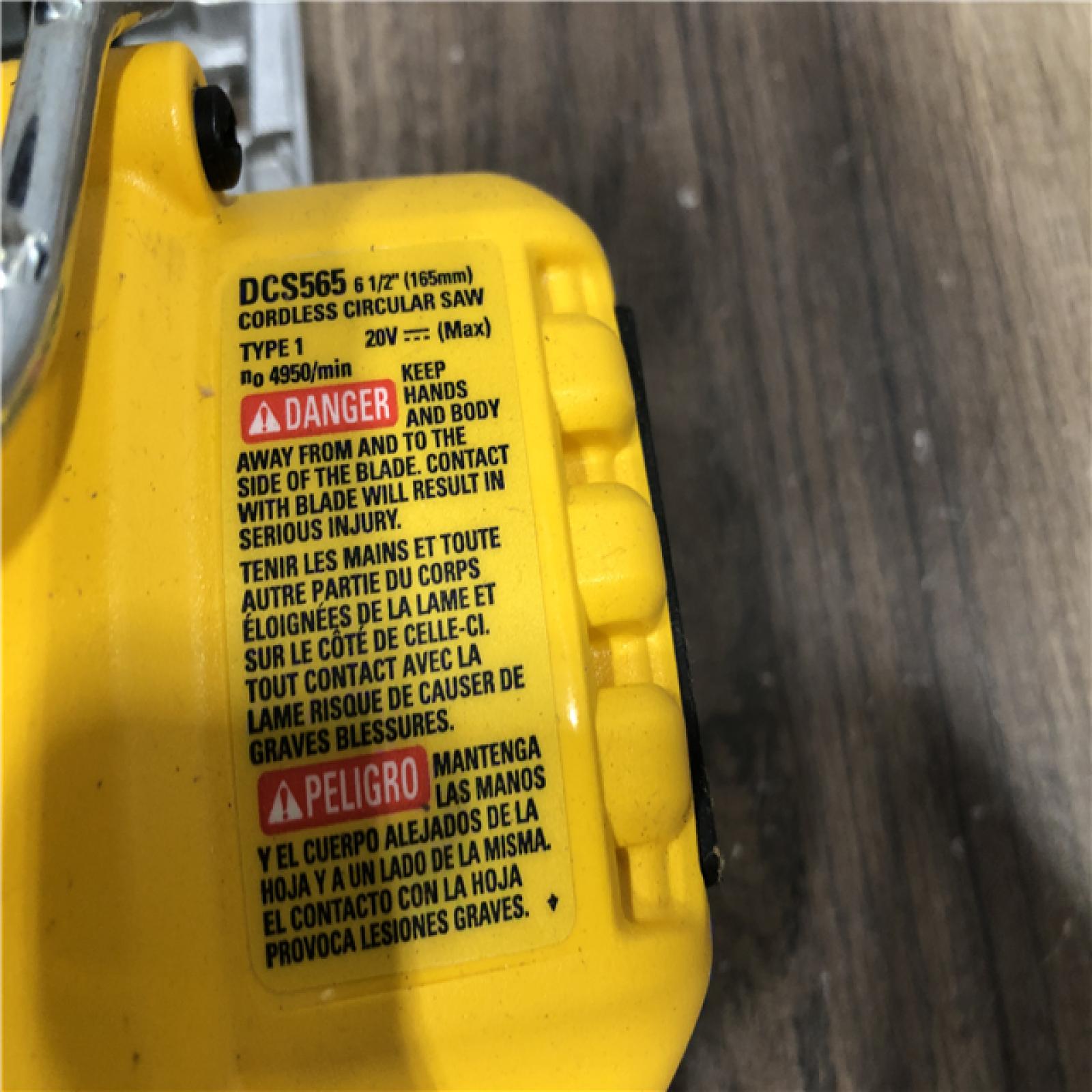 AS-IS DEWALT 20V MAX Cordless Brushless 6-1/2 in. Sidewinder Style Circular Saw (Tool Only)
