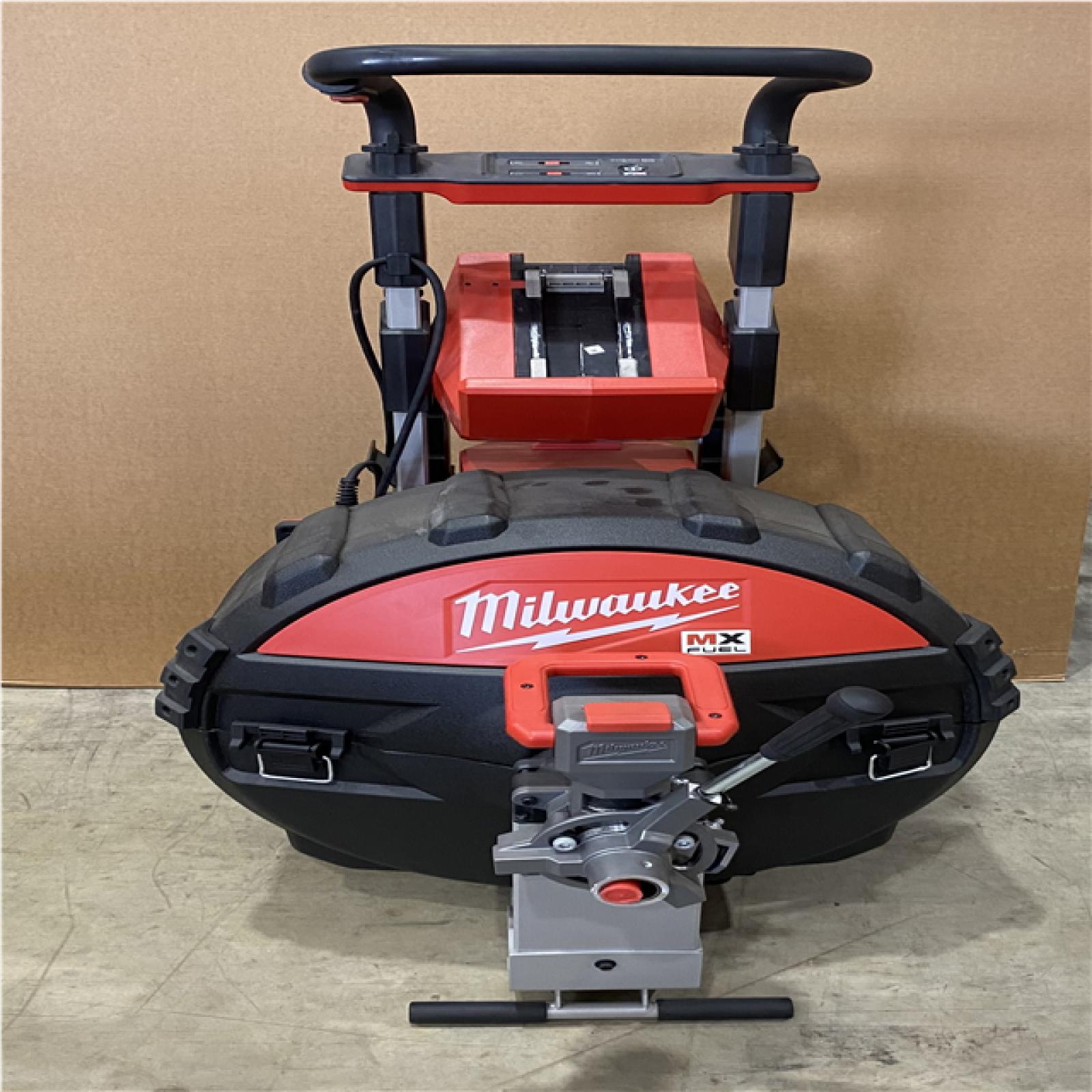 Houston Location AS-IS Milwaukee Sewer Drum Machine W/ Powertredz Lift Assist