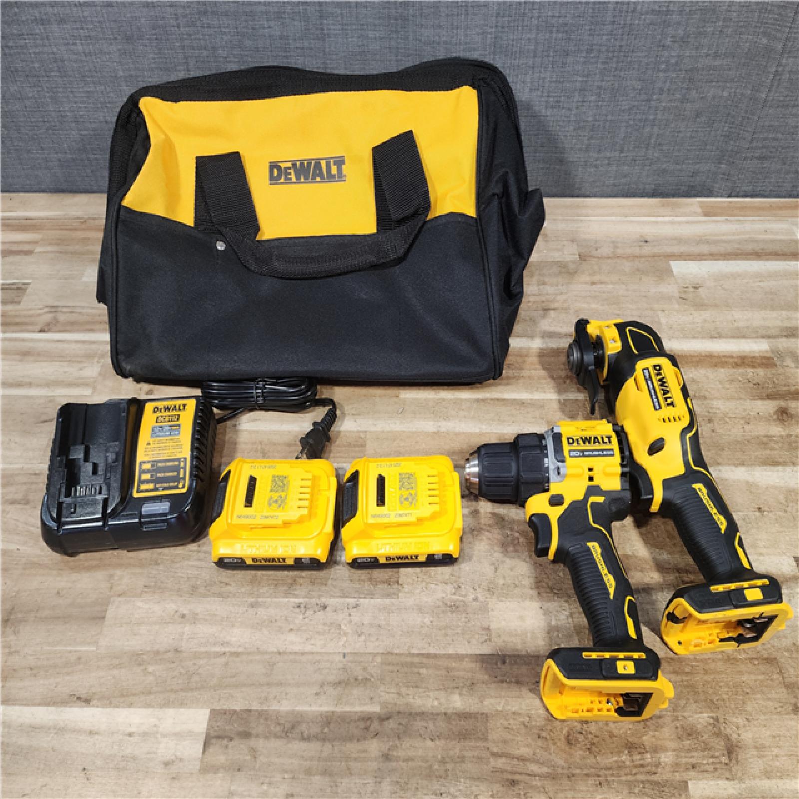HOUSTON LOCATION - AS - IS DEWALT ATOMIC 20-Volt Lithium-Ion Cordless Brushless (2-Tool) Combo Kit
