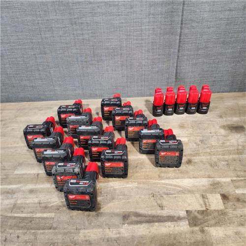 HOUSTON LOCATION - AS-IS MILWAUKEE BATTERY PACK QTY - 20