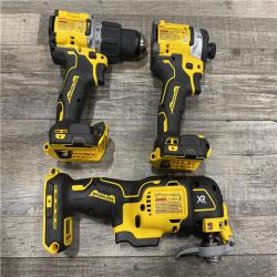 AS-IS DEWALT 20V MAX Lithium-Ion Cordless 3-Tool Combo Kit