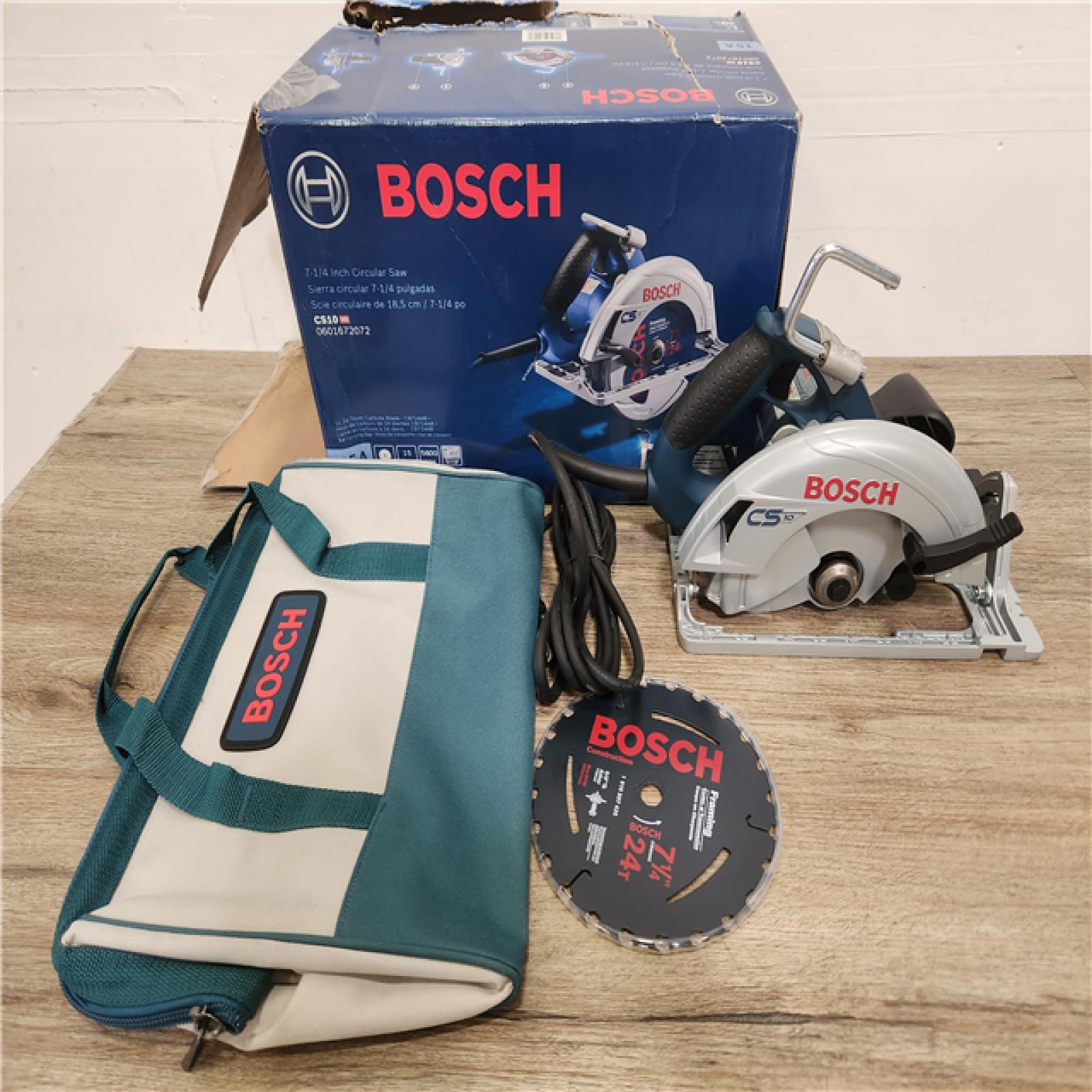 Phoenix Location NEW Bosch 15 Amp 7-1/4 in. Corded Circular Saw with 24-Tooth Carbide Blade and Carrying Bag