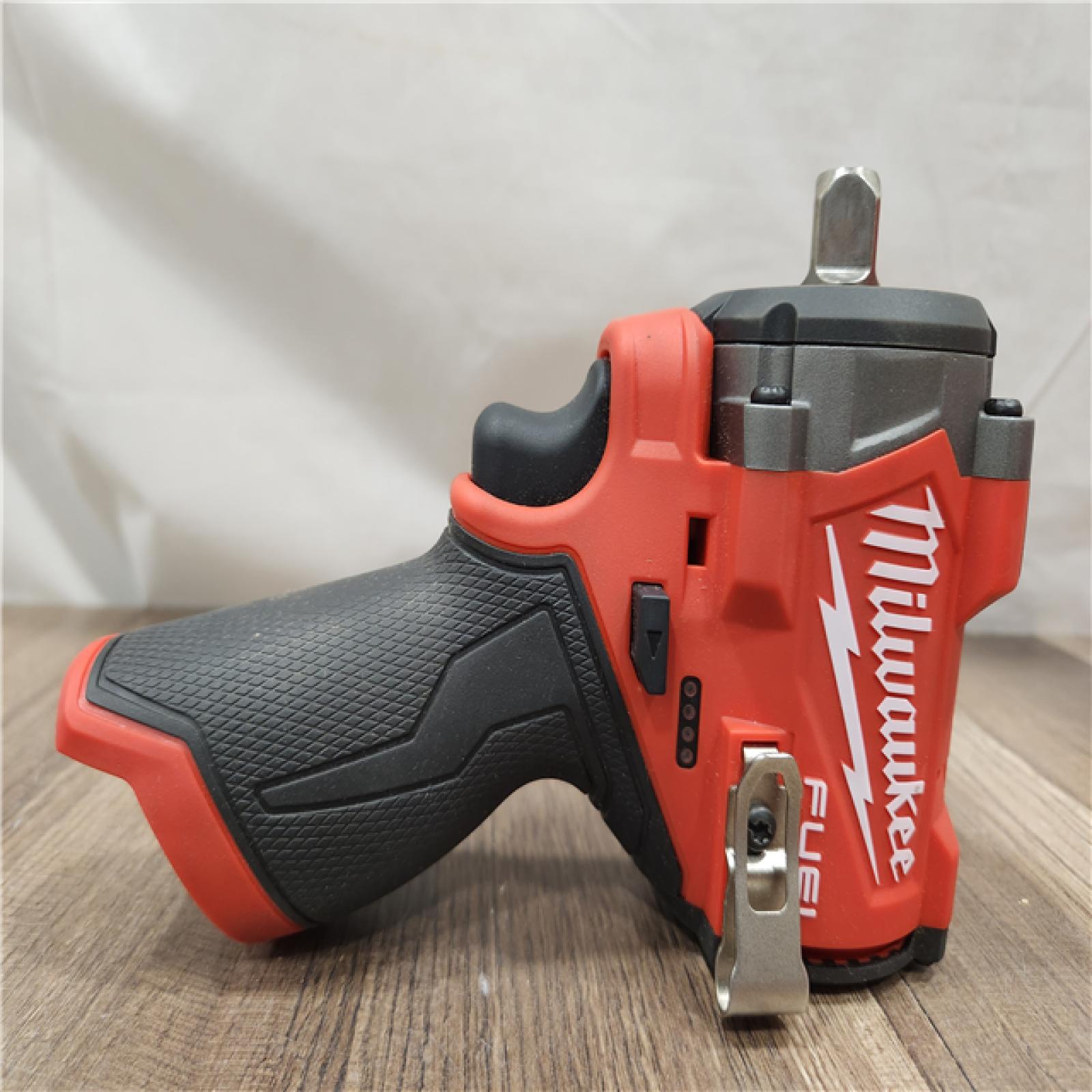 AS-IS- Milwaukee M12 FUEL 12V Lithium-Ion Brushless Cordless Stubby 1/2 in. Impact Wrench (Tool-Only)
