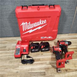 HOUSTON LOCATION - AS - IS Milwaukee FUEL 18V Lithium-Ion Brushless Cordless Hammer Drill and Impact Driver Combo Kit