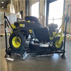DALLAS LOCATION- NEW! RYOBI ZR3 80V HP Brushless Electric 42 in. Zero Turn Riding Lawn Mower Kit