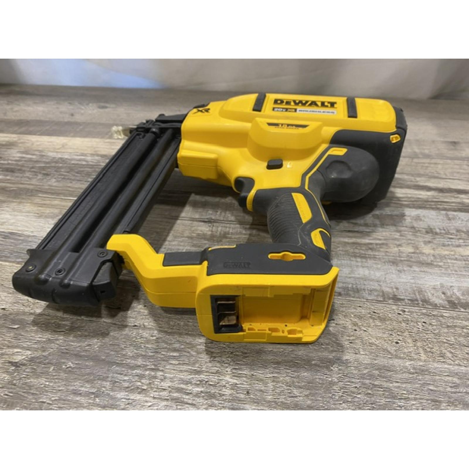 AS-IS DEWALT 20V MAX XR Lithium-Ion Electric Cordless 18-Gauge Brad Nailer (Tool Only)
