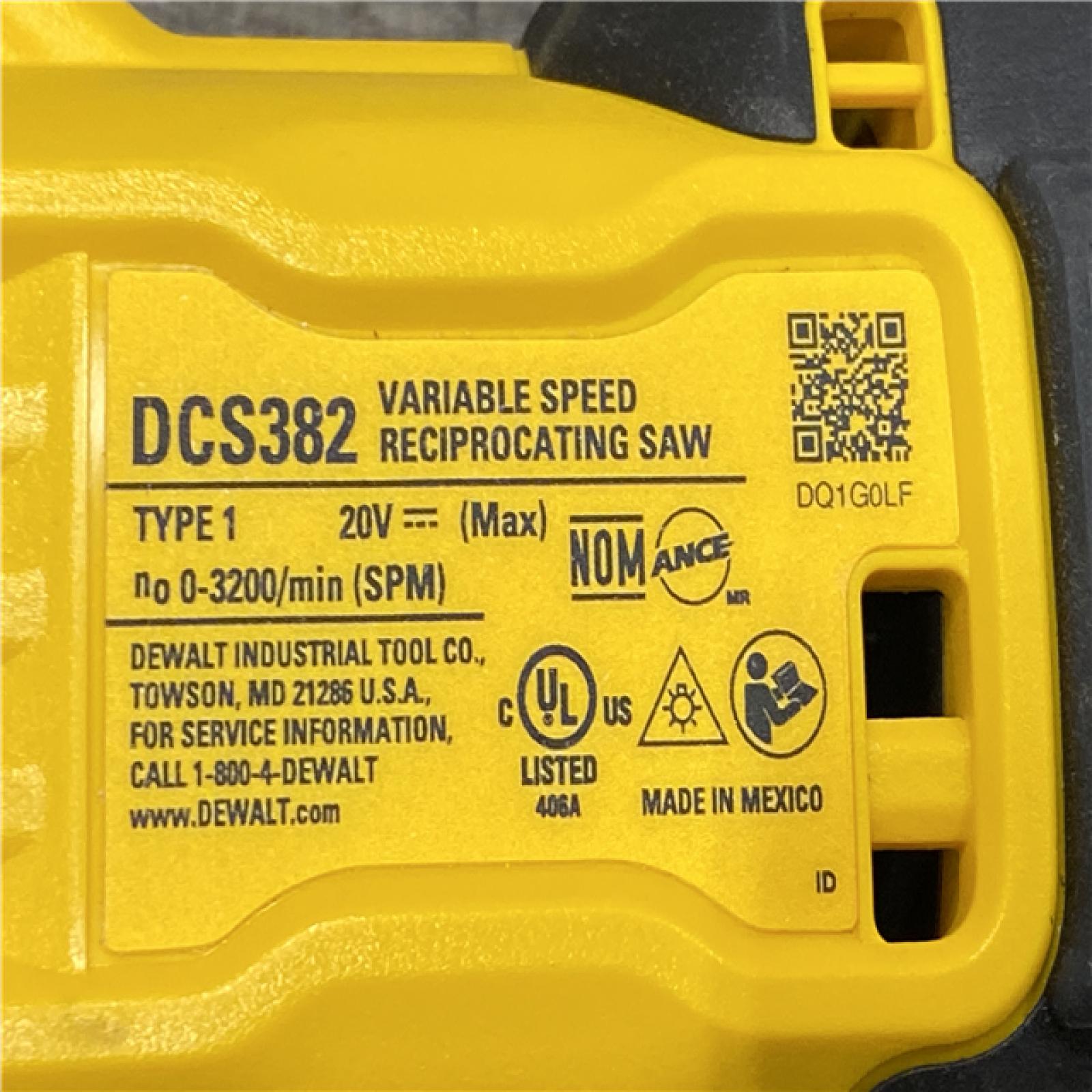 AS-IS DEWALT 20V MAX Cordless Brushless Reciprocating Saw (Tool Only)