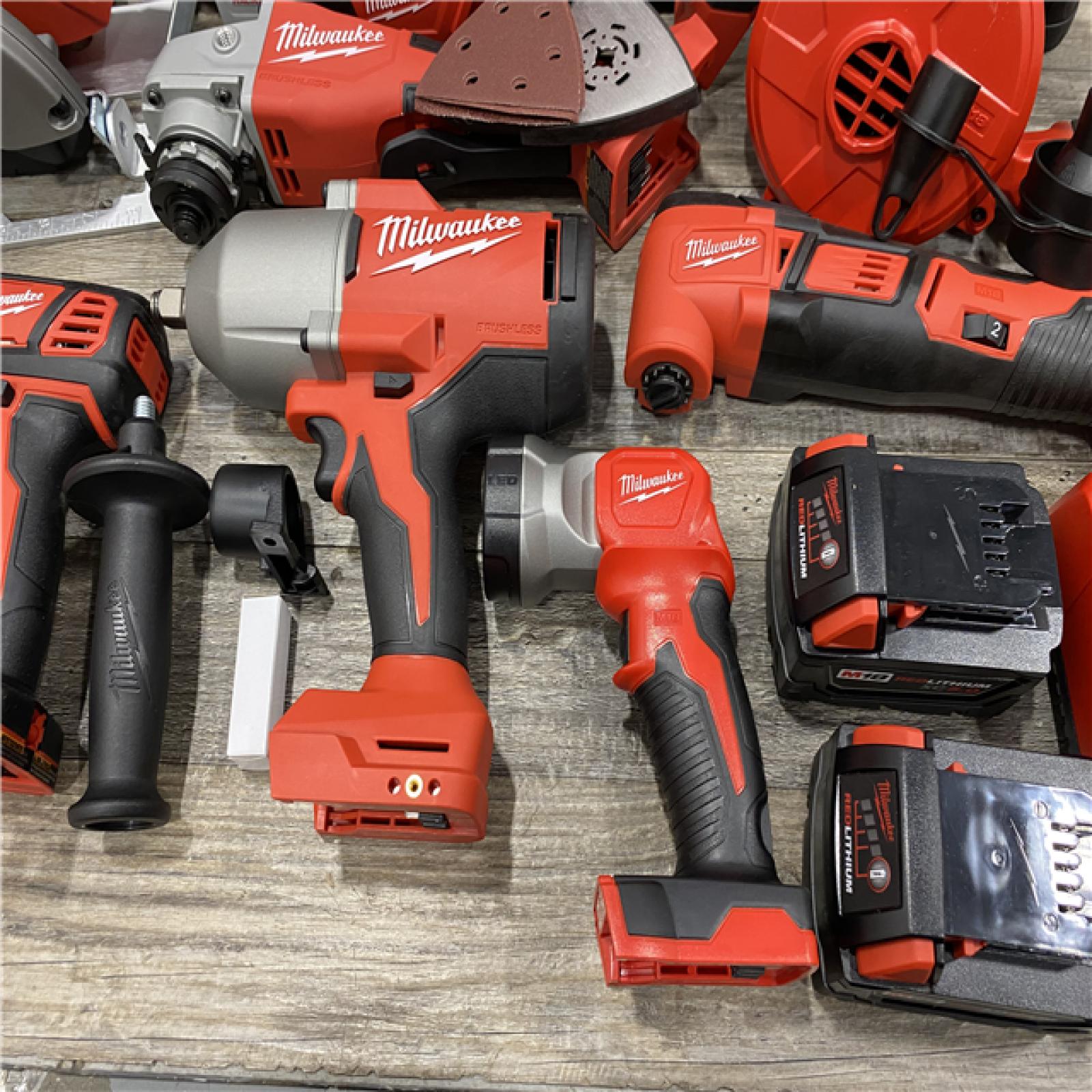 AS-IS Milwaukee 18-Volt Lithium-Ion Cordless (9-Tool) Combo Kit