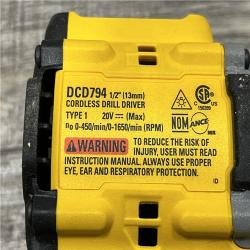 AS-IS DEWALT Atomic 20V Lithium-Ion Cordless Compact 1/2 in. Drill/Driver Kit
